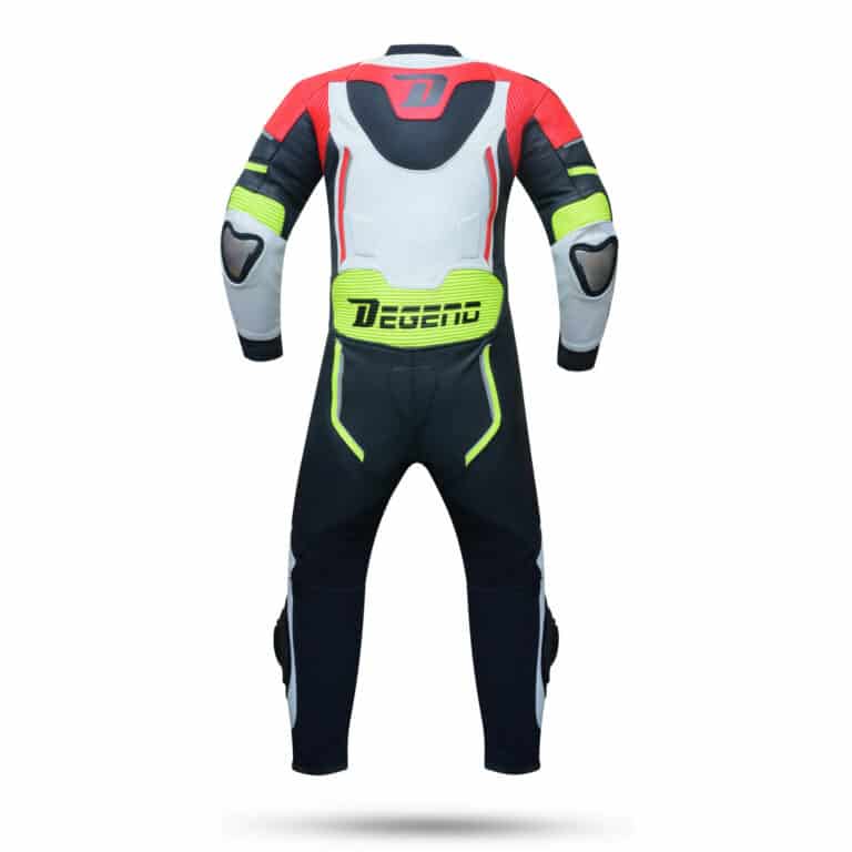 Mono Moto Degend Infantil Leon 1-PC Blanco-Rojo-Fluor - URA Moto