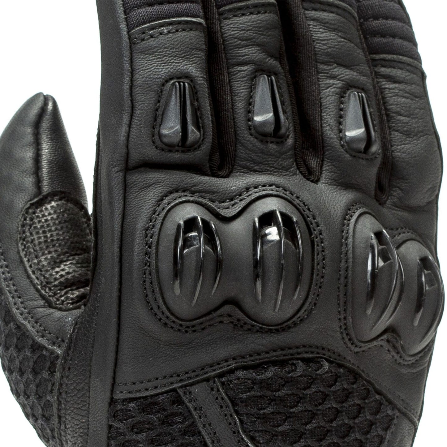 Guantes Moto Verano Touring Rainers Delta Negro - URA Moto