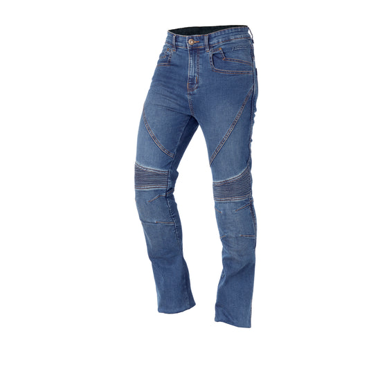 Pantalón Vaquero Rainers Durango Advance Azul CE AA | Elástico Kevlar Protectores N2 Rodilla Ajustables