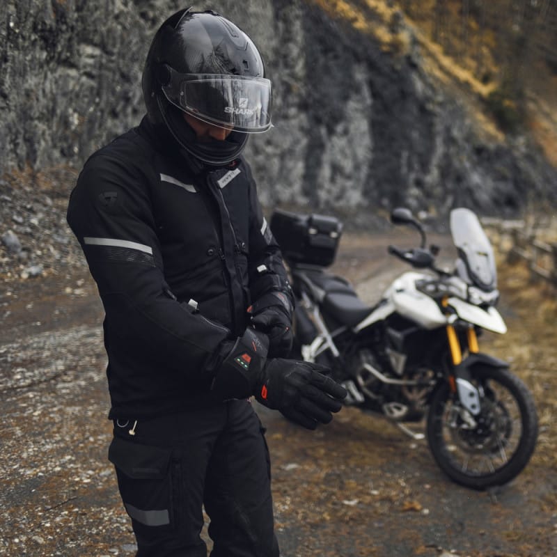 Guantes Moto Calefactables FIVE HG3 EVO WP Negro - URA Moto