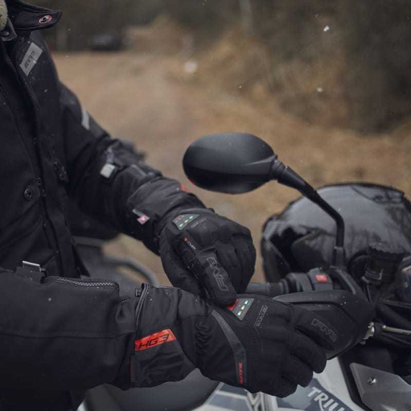 Guantes Moto Calefactables FIVE HG3 EVO WP Negro - URA Moto