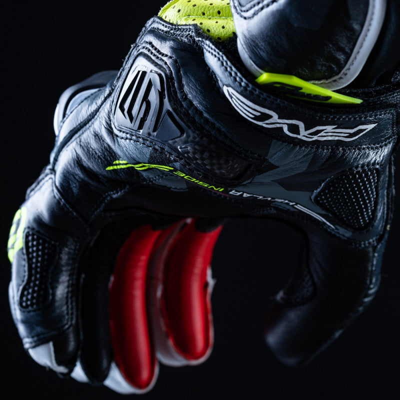 Guantes Moto FIVE RFX1 Replica Camo/Amarillo Fluor - URA Moto