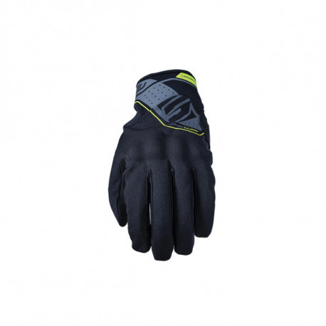 Guantes Five RS WP Negro Amarillo Entretiempo CE Impermeable Urbano