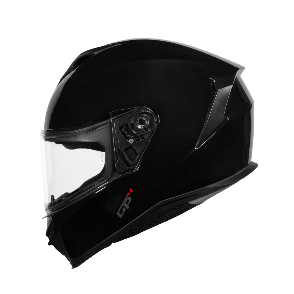 Casco moto Integral CMS GP4 PLAIN Black