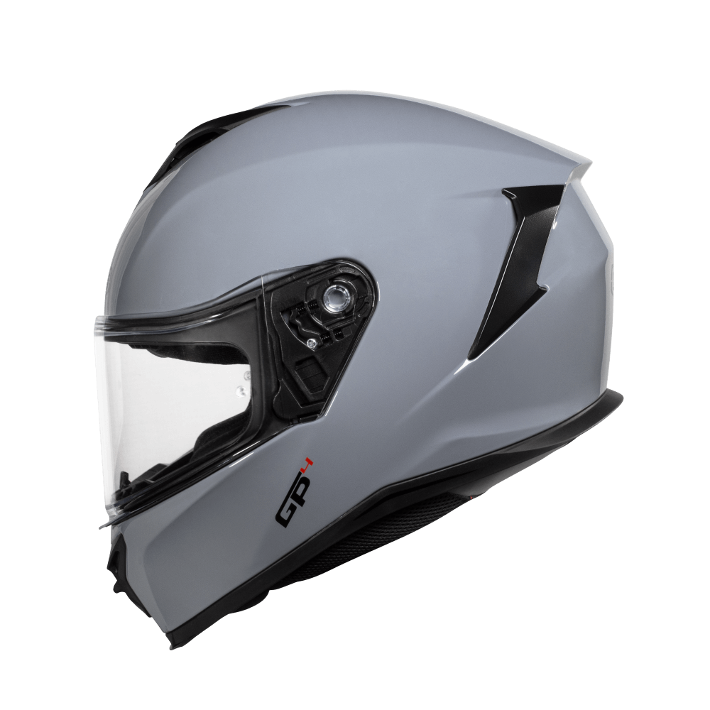 Casco moto Integral CMS GP4 Plain Titanium URA Moto