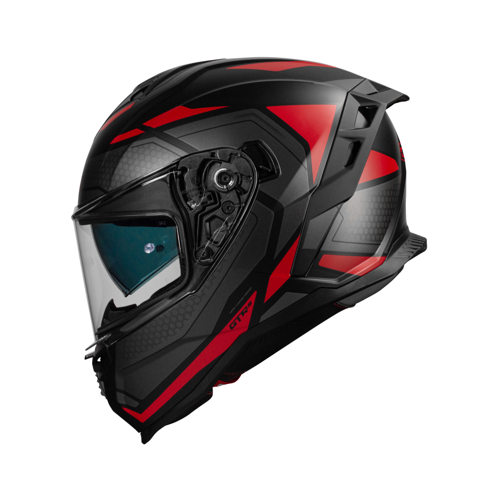 Casco moto Integral CMS GTRS VELOCE Red - URA Moto
