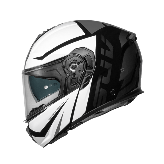 Casco moto Modular CMS SUV Stradale Ice White - URA Moto