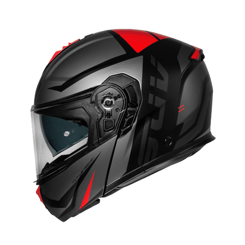 Casco moto Modular CMS SUV Stradale Red - URA Moto