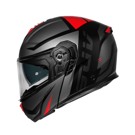 Casco moto Modular CMS SUV Stradale Red - URA Moto
