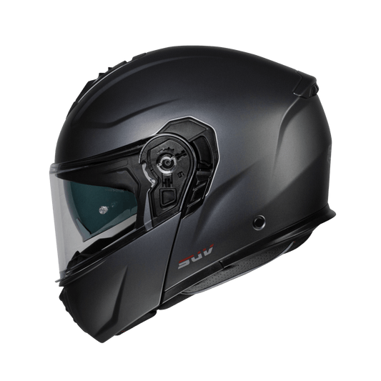 Casco moto Modular CMS SUV Plain Titanium Matt - URA Moto