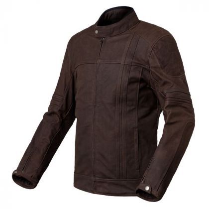 Chaqueta Moto Cuero Invictus Cronos Marrón - URA Moto