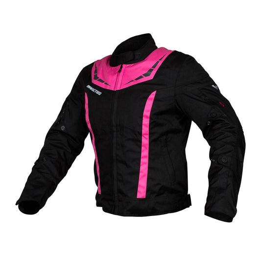 Chaqueta Moto Invictus Mujer Diana Black-Violeta - URA Moto