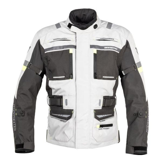 Chaqueta Tricapa Invictus Heracles Gris Unisex - All Road Todo Tiempo - URA Moto