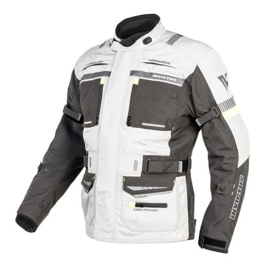 Chaqueta Tricapa Invictus Heracles Gris Unisex - All Road Todo Tiempo - URA Moto
