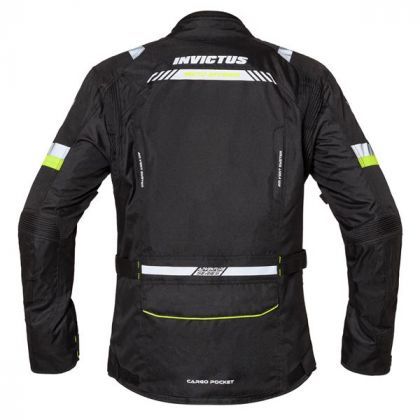 Chaqueta Moto Invictus Tricapa Heracles Negra/Fluor - URA Moto