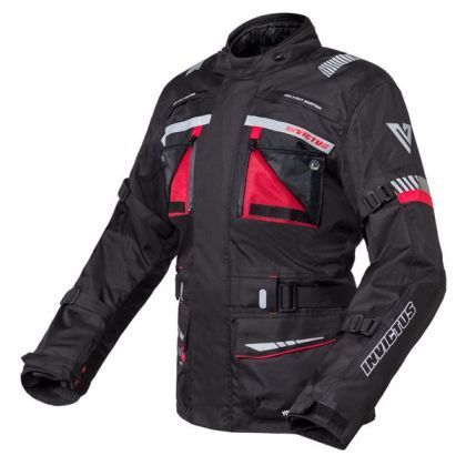 Chaqueta Moto Invictus Tricapa Heracles Negra/Roja - URA Moto