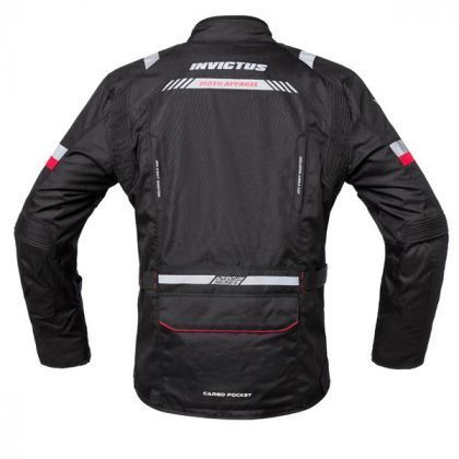 Chaqueta Moto Invictus Tricapa Heracles Negra/Roja - URA Moto