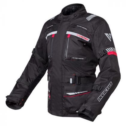 Chaqueta Moto Invictus Tricapa Heracles Negra/Roja - URA Moto