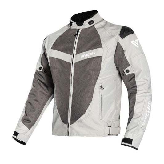Chaqueta Verano Invictus Icaro White Unisex - Mesh 3-en-1 - URA Moto