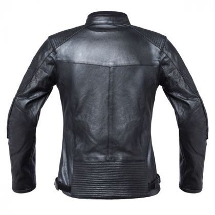 Chaqueta Moto Cuero Invictus Mujer Olympia Negra - URA Moto
