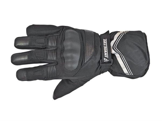 Guante Invierno Invictus Polar Negro Gris Unisex - Térmico Impermeable - URA Moto