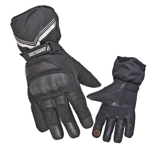 Guante Invierno Invictus Polar Negro Gris Unisex - Térmico Impermeable - URA Moto