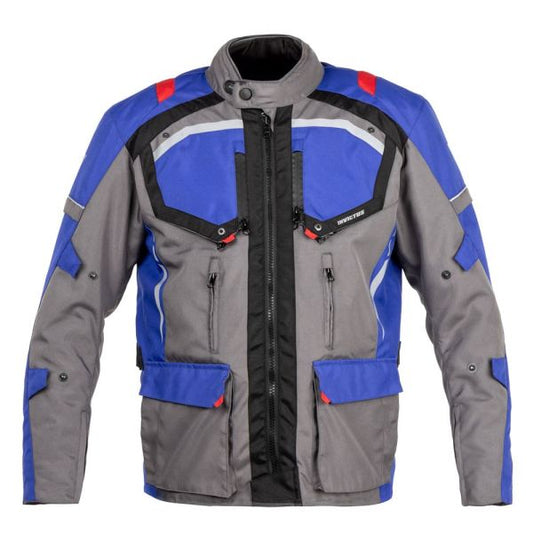 Chaqueta Tricapa Invictus Tulkas Azul Roja Unisex - Touring Todo Tiempo - URA Moto