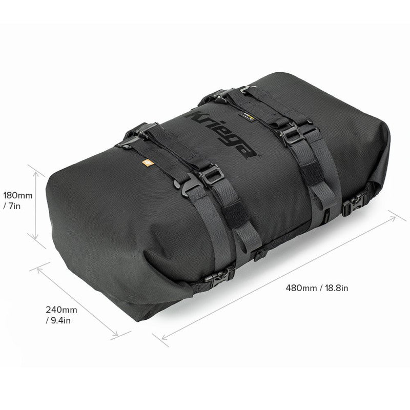 Bolsa de Equipaje Kriega Rollpack 20L Negra - URA Moto