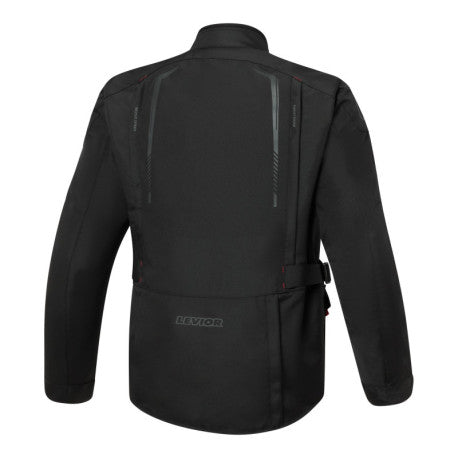 Levior Gaman 2 WP Negro Chaqueta Moto Hombre 4 Estaciones CE AA