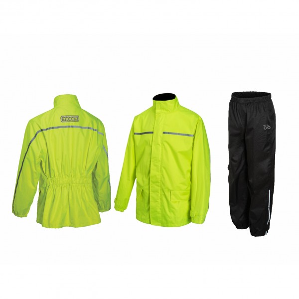 Conjunto Traje impermeable Moore Twill Fluor - URA Moto