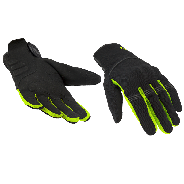 Guante Moto Moore Mujer Speed Negro y Fluo - URA Moto