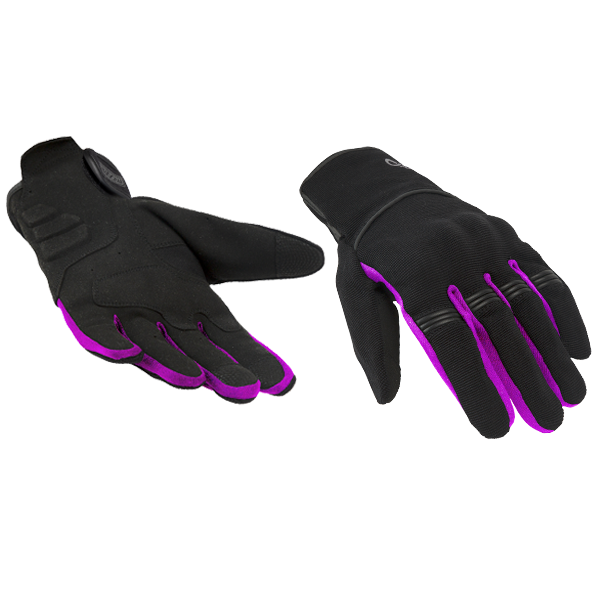 Guante Moto Moore Mujer Speed Negro y Rosa - URA Moto