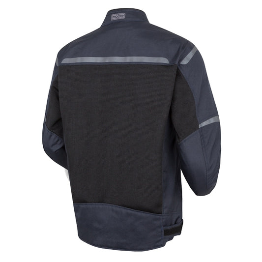 Chaqueta Cordura Moto Moore Air Azul y Negro - URA Moto