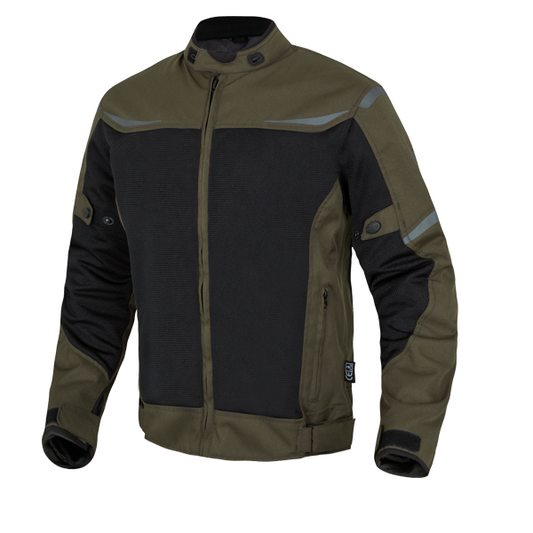 Chaqueta Cordura Moto Moore Air Ceniza y Negro - URA Moto