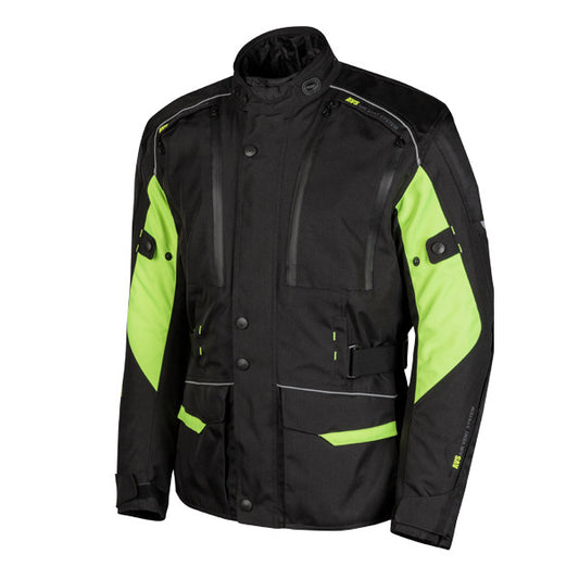 Chaqueta Cordura Moto Moore Okami Pro Negro y Fluo - URA Moto