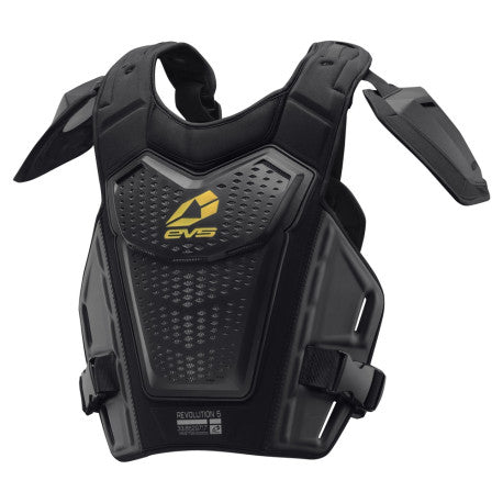 PETO EVS Revo 5 Roost Deflector Negro/Amarillo | Protector Pecho MX Off-Road - URA Moto