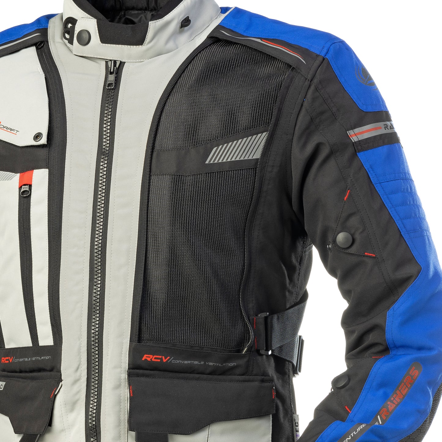 Chaqueta Moto 4 Estaciones Adventure TRIVOR Azul CE Nivel A Rainers - URA Moto