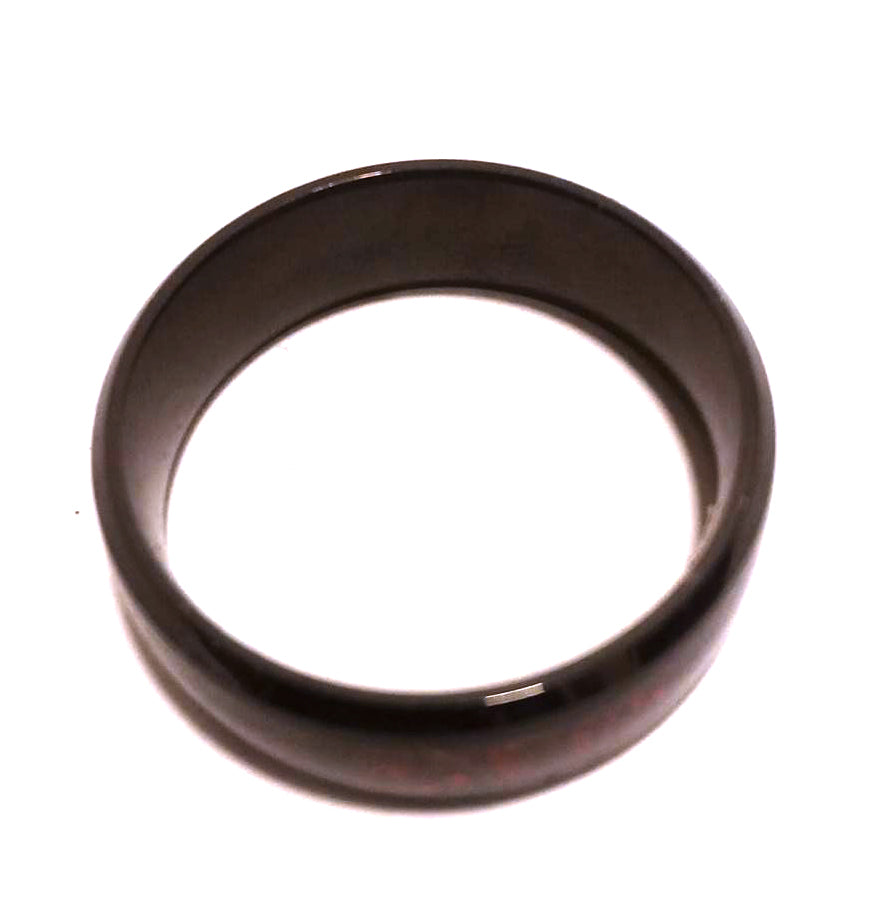 Anillo Acero Alianza Dragon Rojo Negro - URA Moto
