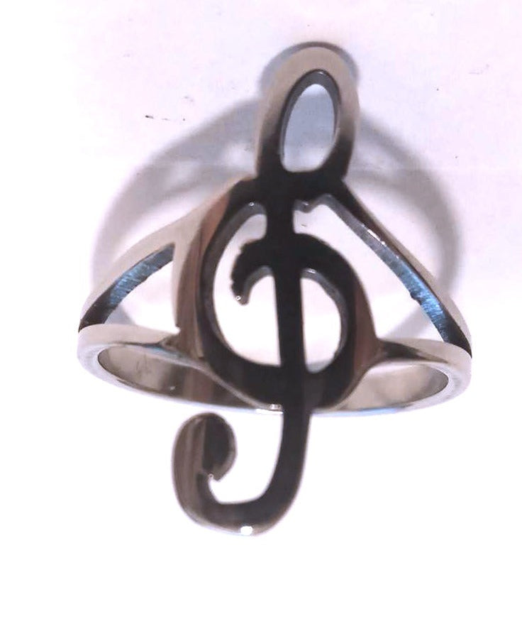 Anillo Acero Nota Musical - URA Moto