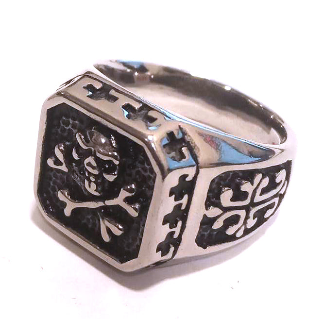 Anillo Acero Sello Pirata - URA Moto