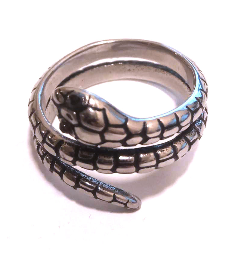 Anillo Acero Serpiente - URA Moto
