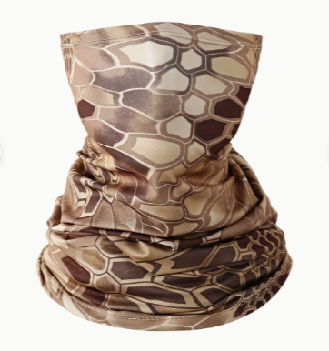 Braga Cuello para Moto Camuflage Marrón Serpiente