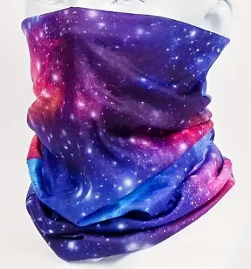 Braga Cuello para Moto Nebuloso Azul Rosa