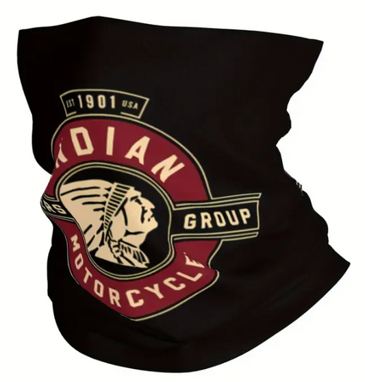 Braga Cuello para Moto Logo Indian Redondo