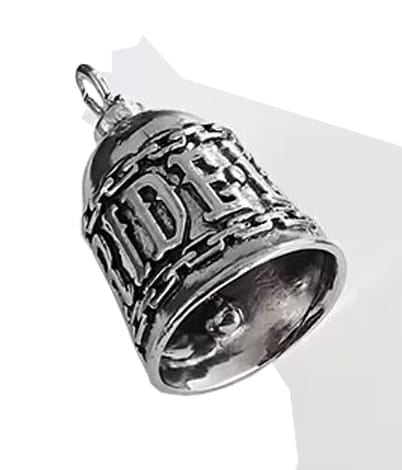 Campana Motera Live to Ride Cadenas - Amuleto de Protección