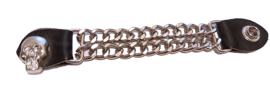 Extensor de cadena para chaleco Calavera Ojos Cromo