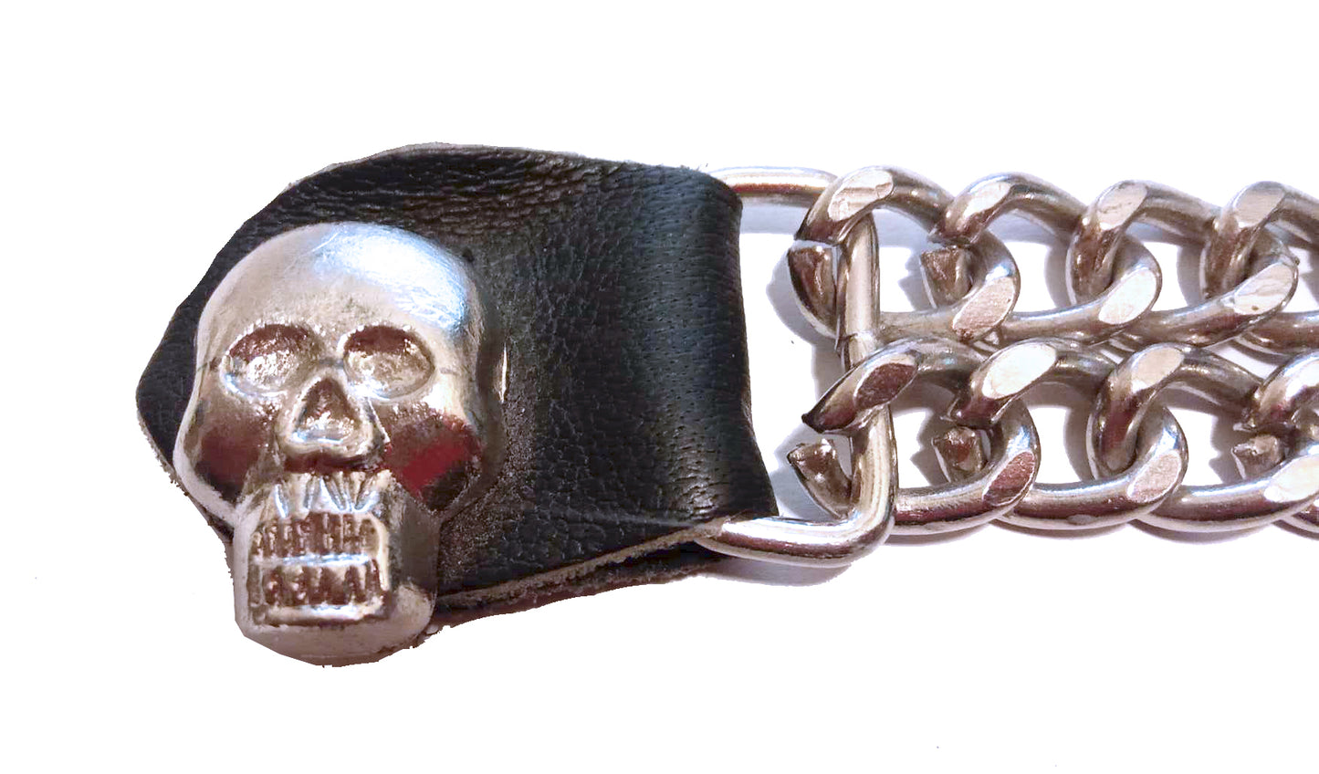 Extensor de cadena para chaleco Calavera Ojos Cromo