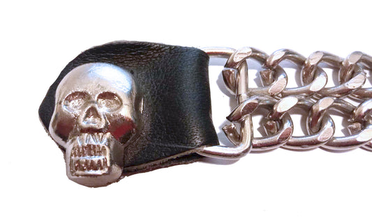 Extensor de cadena para chaleco Calavera Ojos Cromo