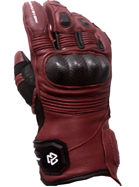 Guante Moto Mujer Motobracket Invierno Orlando Burdeos