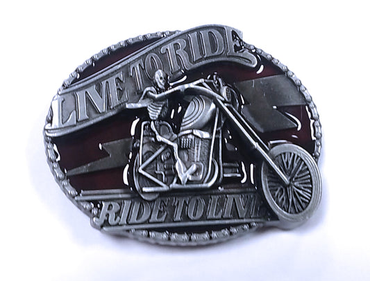 Hebilla para cinturón Motero Fantasma Live To Ride